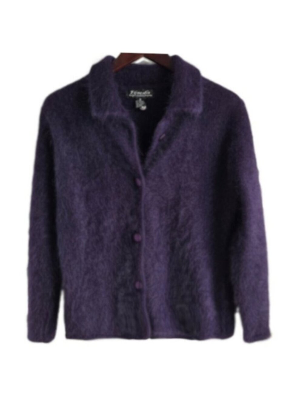 Vintage 80% Angora Wool Cardigan